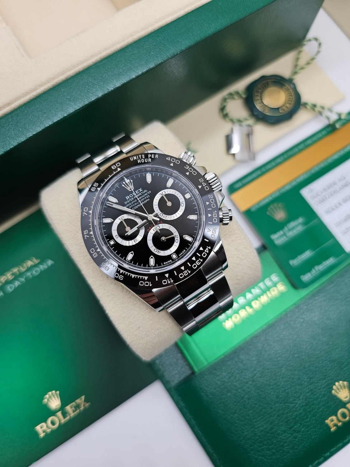 Rolex Daytona Black 116500LN Watch - 2018 Box &amp; Rolex Warranty Card