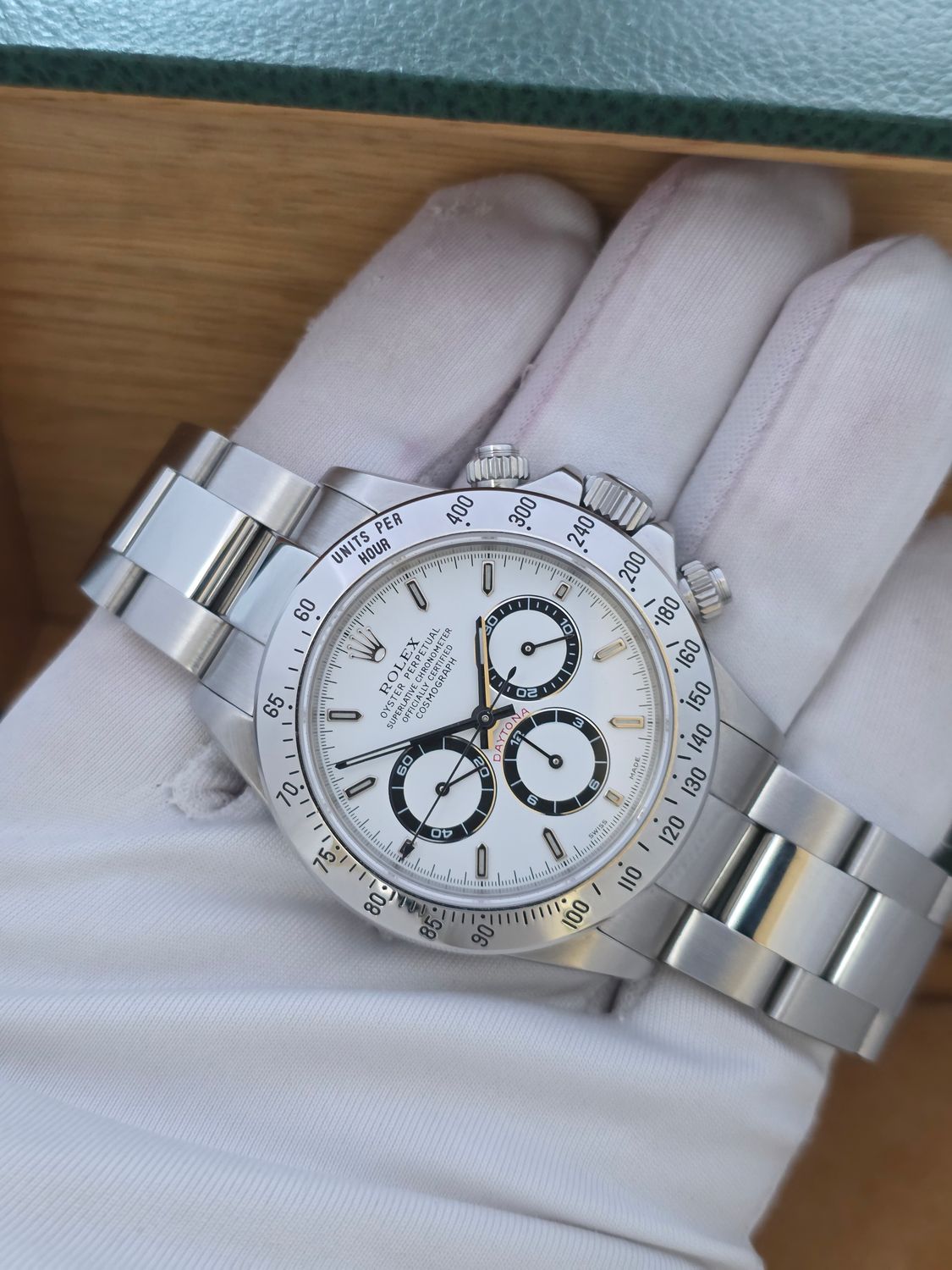 Rolex Zenith Daytona 16520 White Dial, 2000 Full Collectors Set, Rolex Service