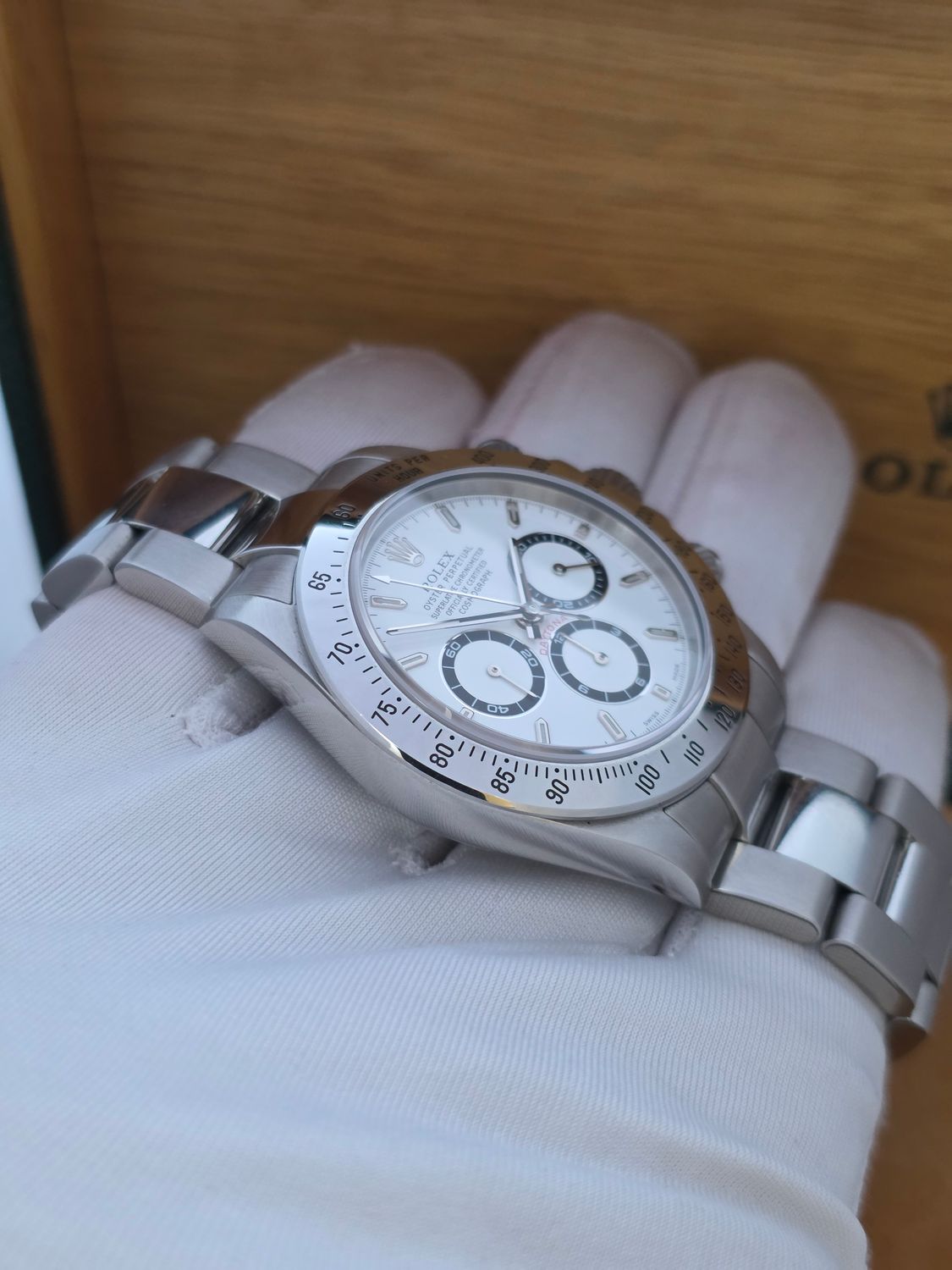 Rolex Zenith Daytona 16520 White Dial, 2000 Full Collectors Set, Rolex Service