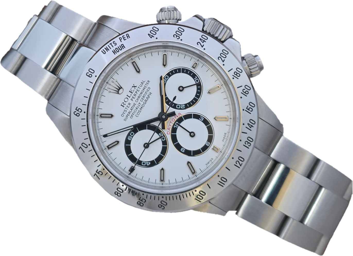 Rolex Zenith Daytona 16520 White Dial, 2000 Full Collectors Set, Rolex Service