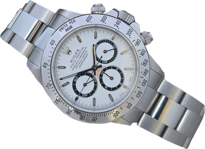 Rolex Zenith Daytona 16520 White Dial, 2000 Full Collectors Set, Rolex Service
