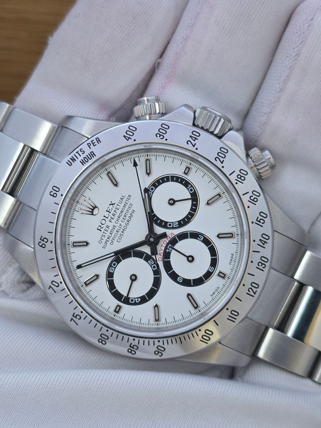 Rolex Zenith Daytona 16520 White Dial, 2000 Full Collectors Set, Rolex Service