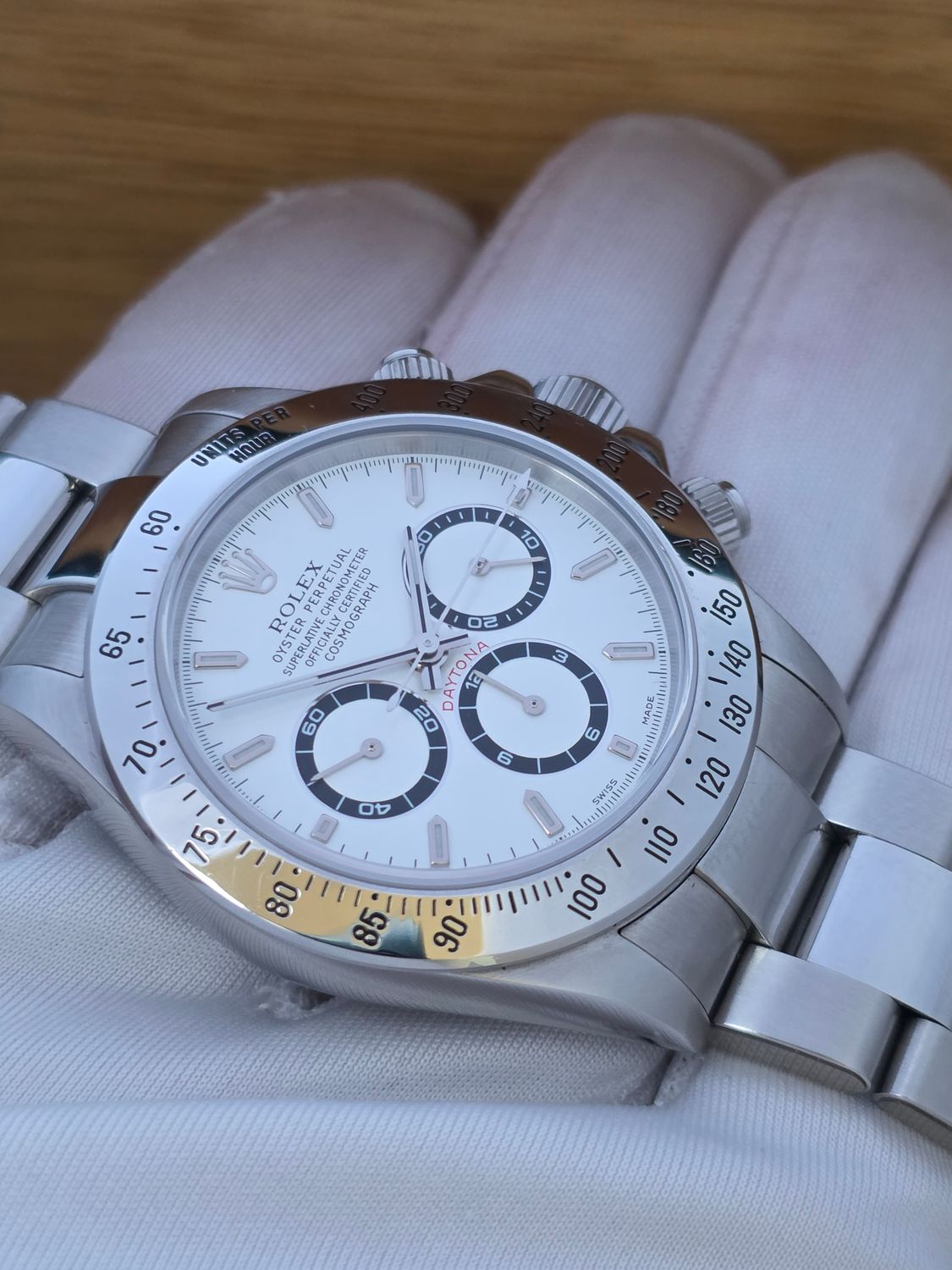 Rolex Zenith Daytona 16520 White Dial, 2000 Full Collectors Set, Rolex Service