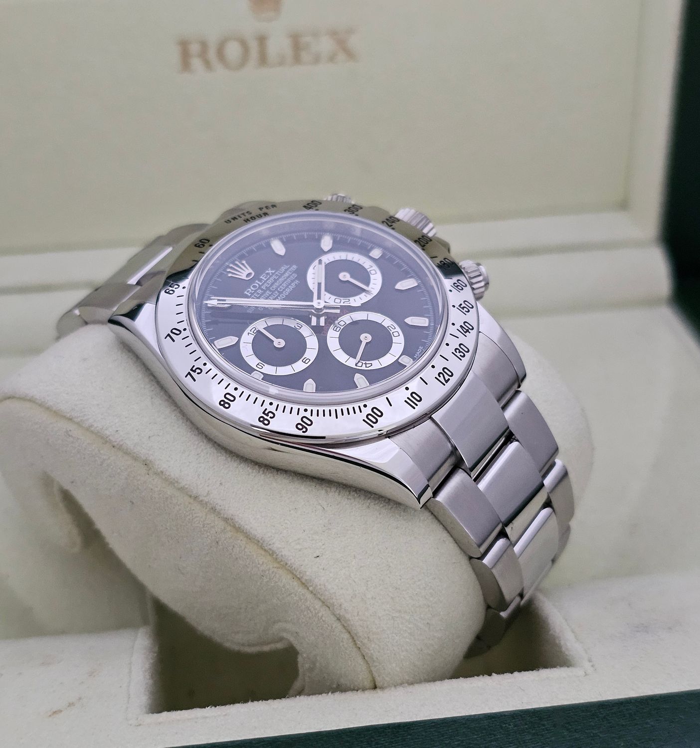 Rolex Daytona 116520 Black Dial Watch, 2014 Box &amp; Papers