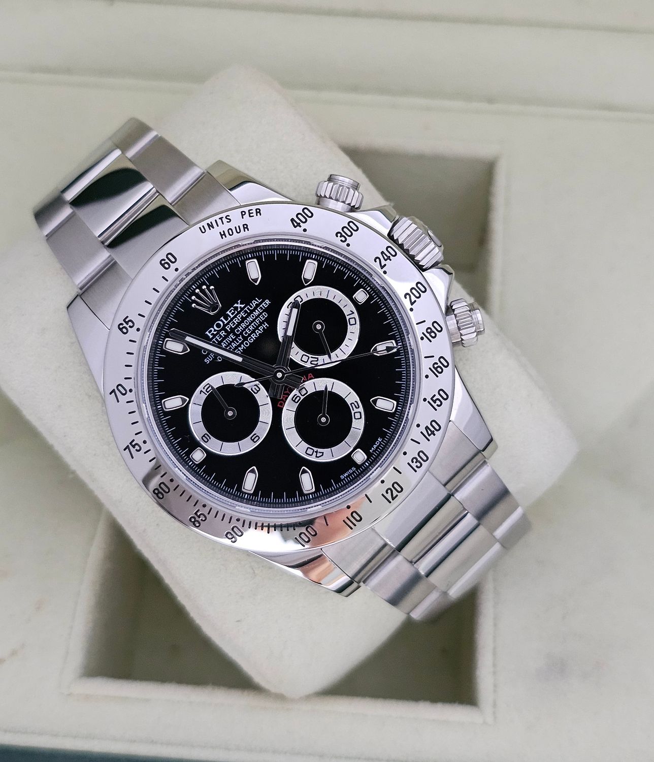 Rolex Daytona 116520 Black Dial Watch, 2014 Box &amp; Papers