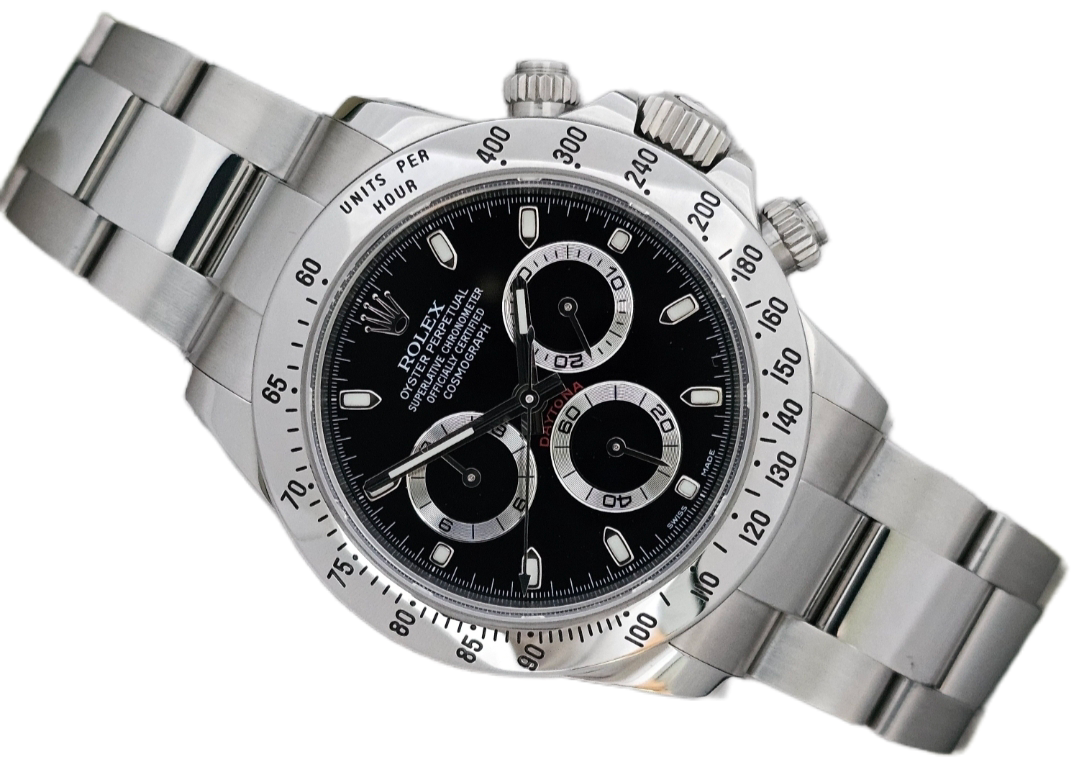 Rolex Daytona 116520 Black Dial Watch, 2014 Box &amp; Papers