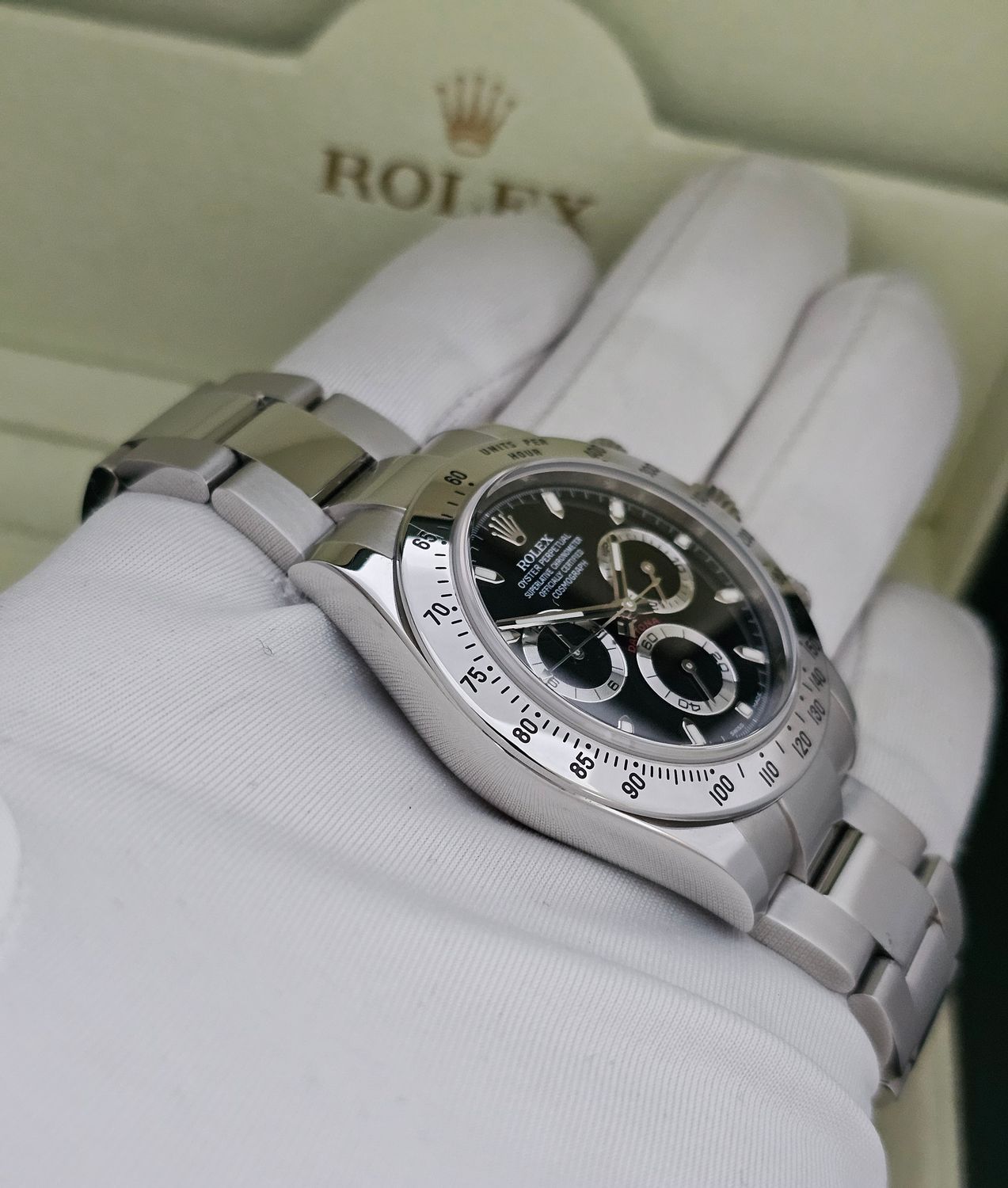 Rolex Daytona 116520 Black Dial Watch, 2014 Box &amp; Papers