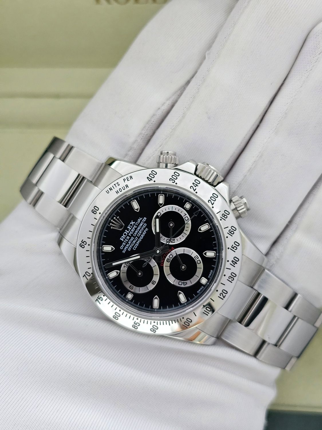 Rolex Daytona 116520 Black Dial Watch, 2014 Box &amp; Papers