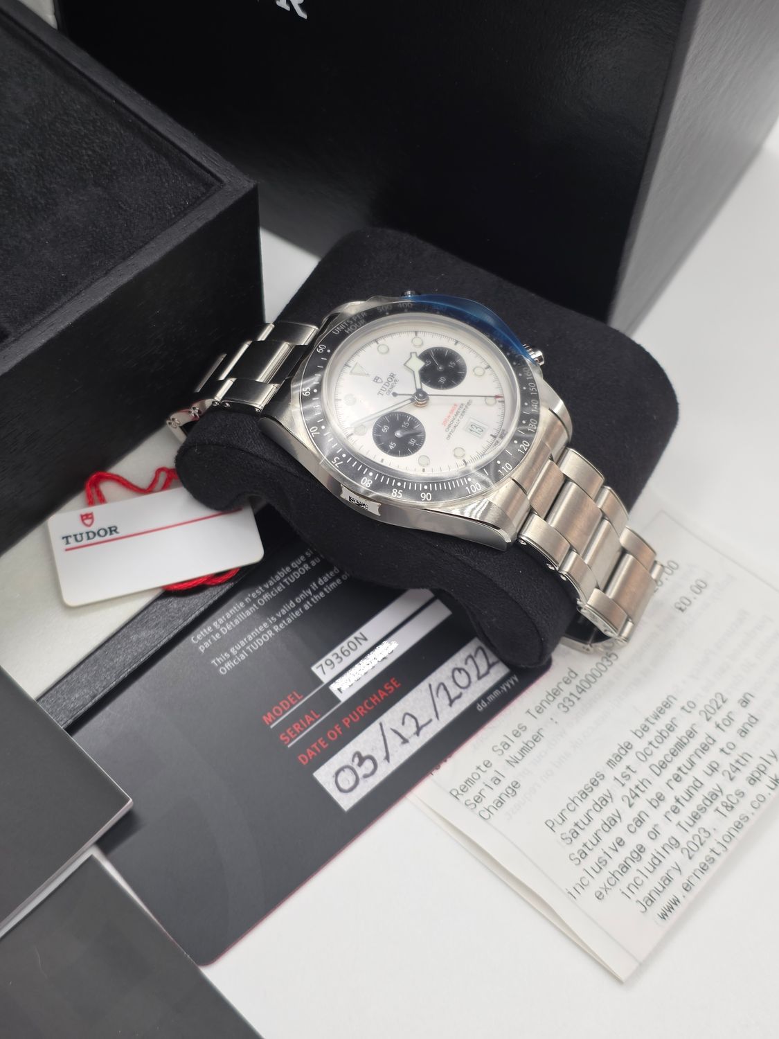TUDOR Black Bay Chrono Panda - M79360N, 2022 Full Set, Unworn/Stickered/Receipt