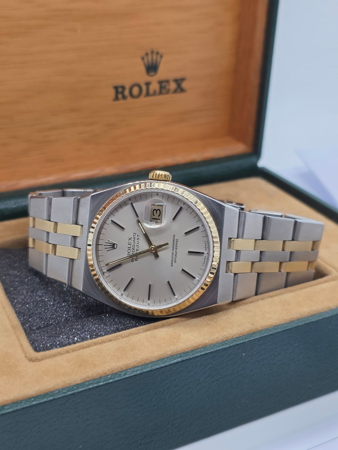 Rolex Datejust Oysterquartz 17013 Watch 36mm, Steel &amp; 18ct Gold