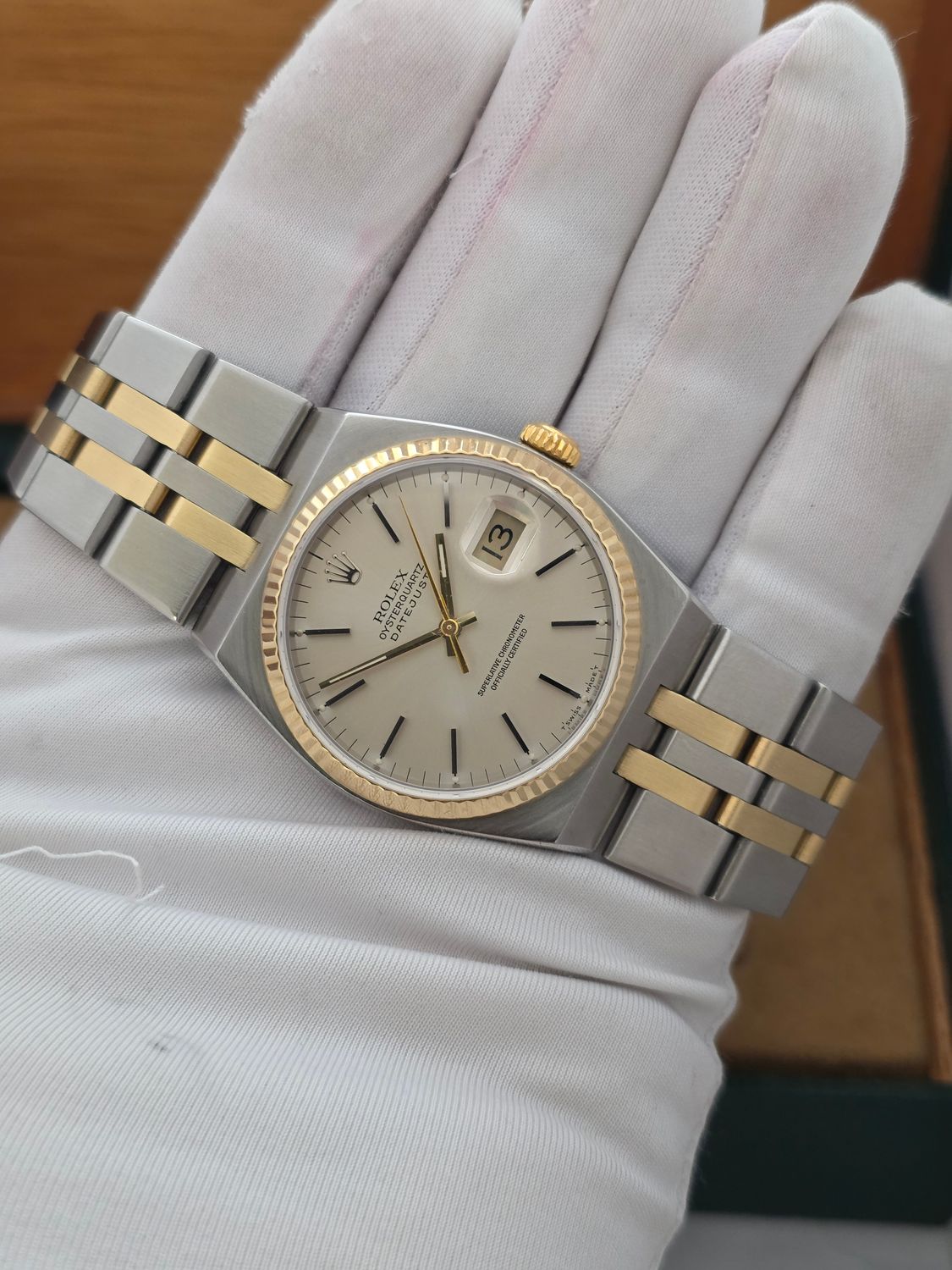 Rolex Datejust Oysterquartz 17013 Watch 36mm, Steel &amp; 18ct Gold