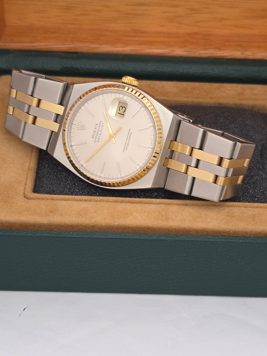 Rolex Datejust Oysterquartz 17013 Watch 36mm, Steel &amp; 18ct Gold