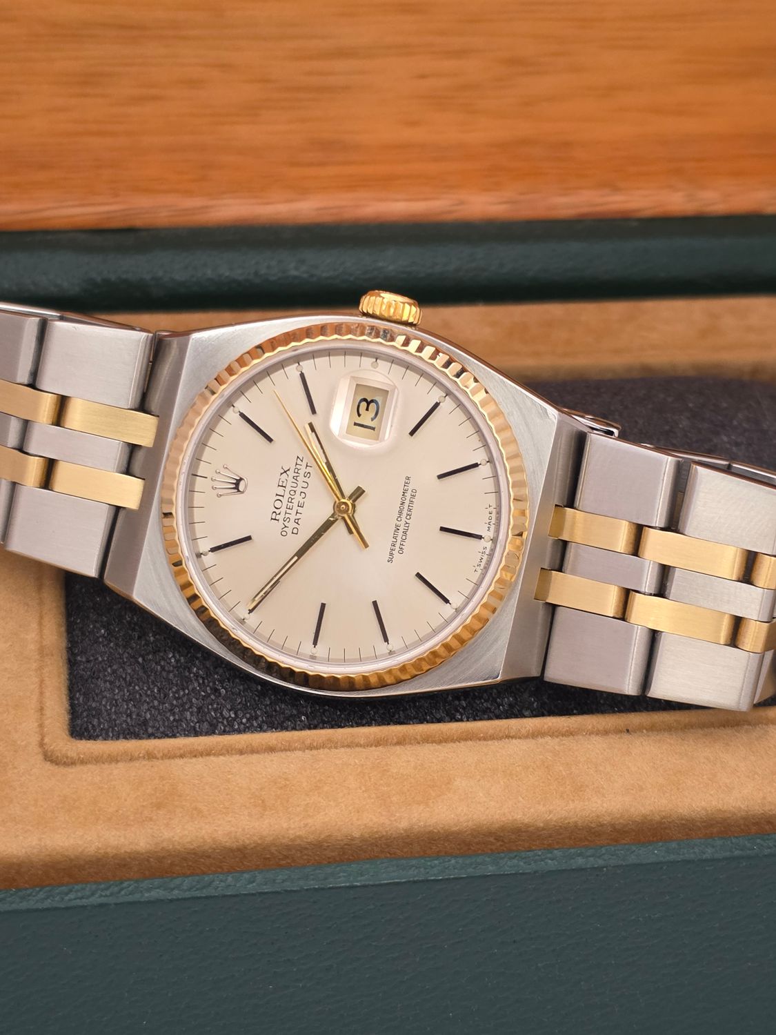 Rolex Datejust Oysterquartz 17013 Watch 36mm, Steel &amp; 18ct Gold