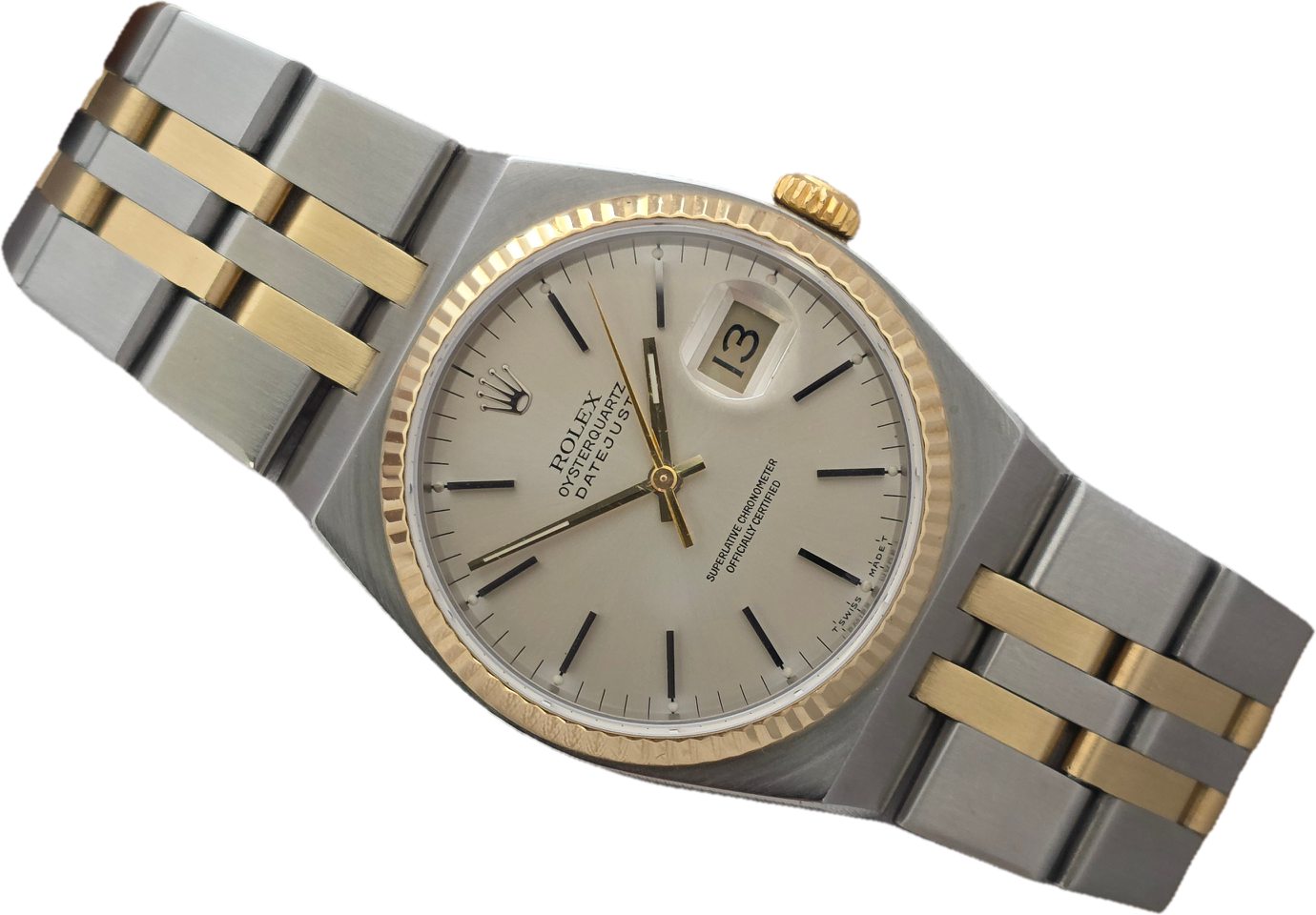 Rolex Datejust Oysterquartz 17013 Watch 36mm, Steel &amp; 18ct Gold