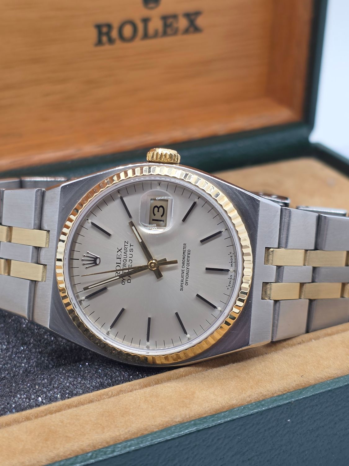 Rolex Datejust Oysterquartz 17013 Watch 36mm, Steel &amp; 18ct Gold