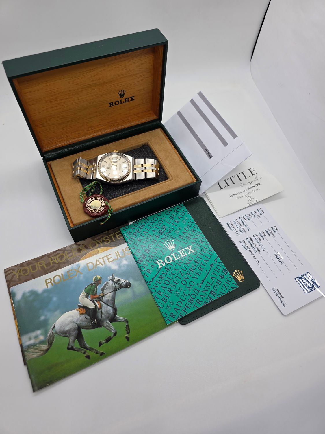 Rolex Datejust Oysterquartz 17013 Watch 36mm, Steel &amp; 18ct Gold