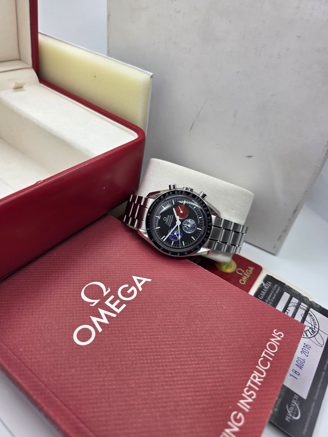 OMEGA Speedmaster Moonwatch Professional Chrono Watch, 2012 NOS Box &amp; Papers