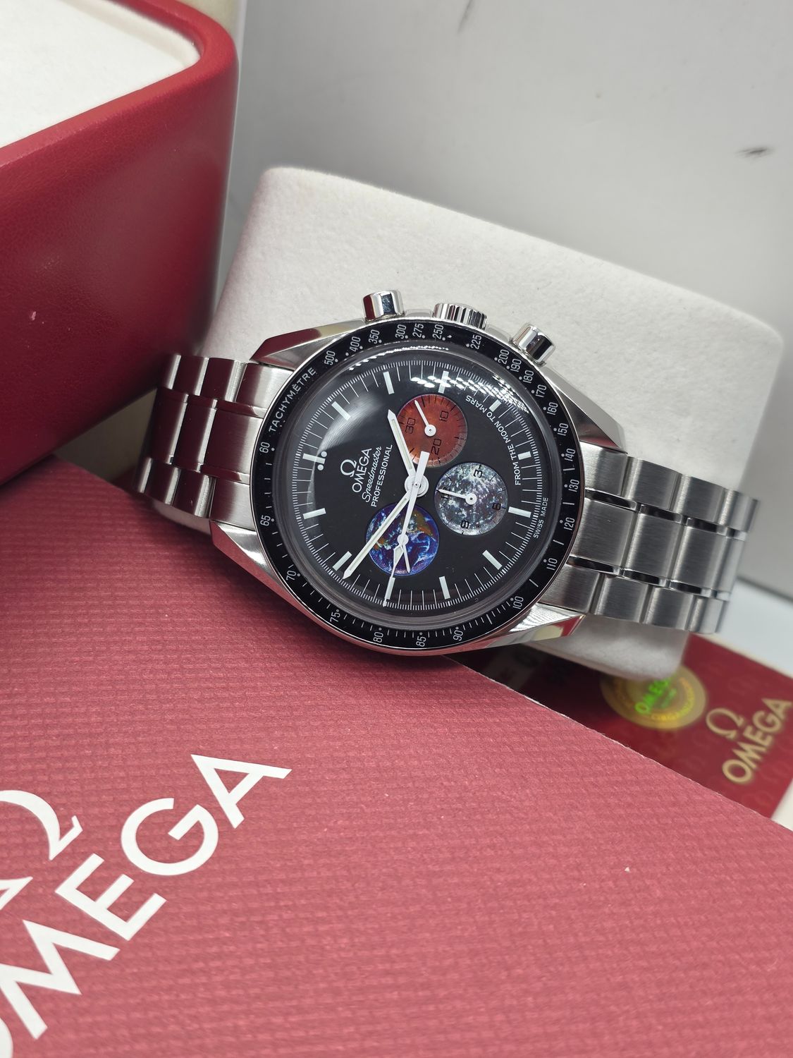 OMEGA Speedmaster Moonwatch Professional Chrono Watch, 2012 NOS Box &amp; Papers