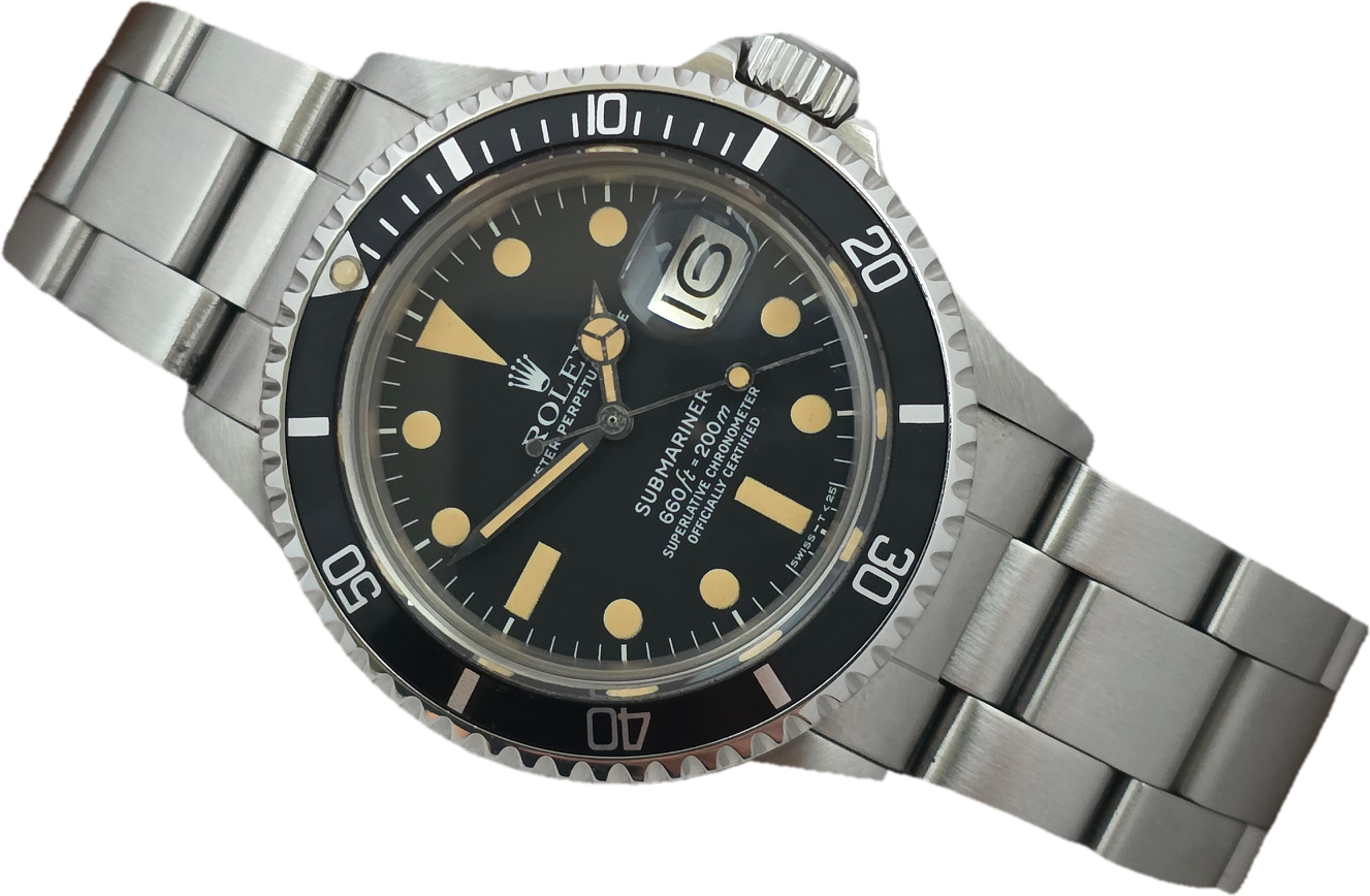 Rolex Submariner 1680 1978 Matte Dial Cream Patina, B&amp;P &amp; Rolex Service