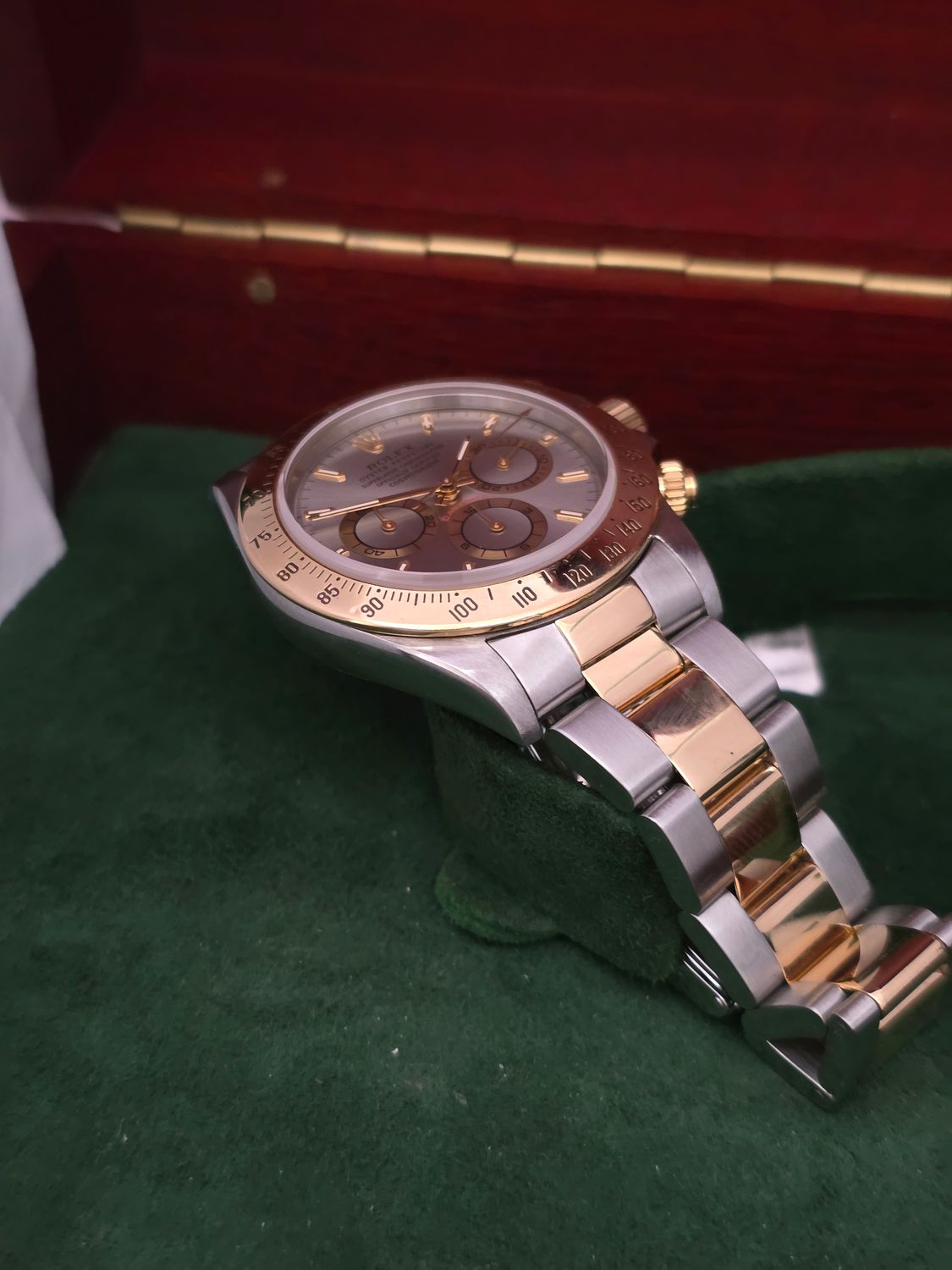 Rolex Zenith Daytona 16523 Silver Dial, Circa 1997 with 2021 Rolex Service Card