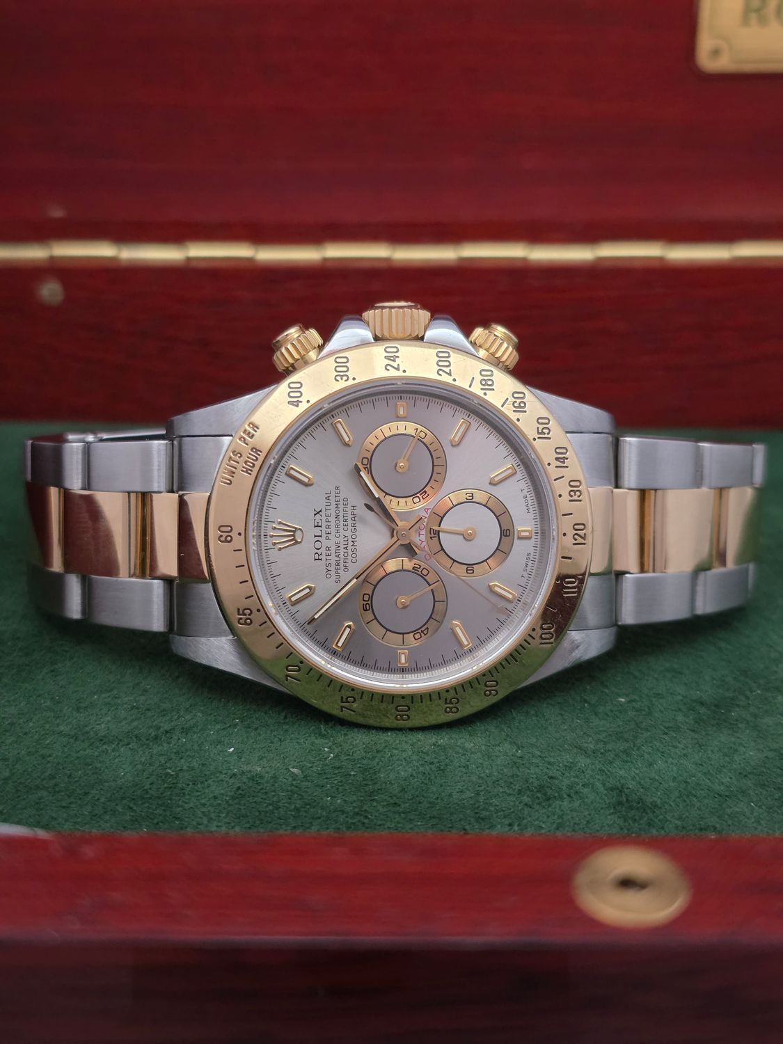 Rolex Zenith Daytona 16523 Silver Dial, Circa 1997 with 2021 Rolex Service Card