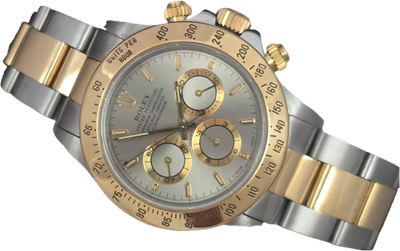 Rolex Zenith Daytona 16523 Silver Dial, Circa 1997 with 2021 Rolex Service Card Rolex Zenith Daytona 16523 Silver Dial, Circa 1997 with 2021 Rolex Service Card