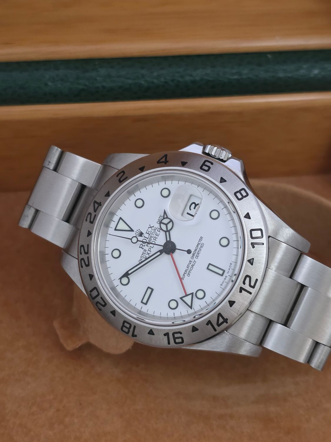 Rolex Explorer II 16570 Polar Watch | 2005 Full Collectors Set, Sharp Condition