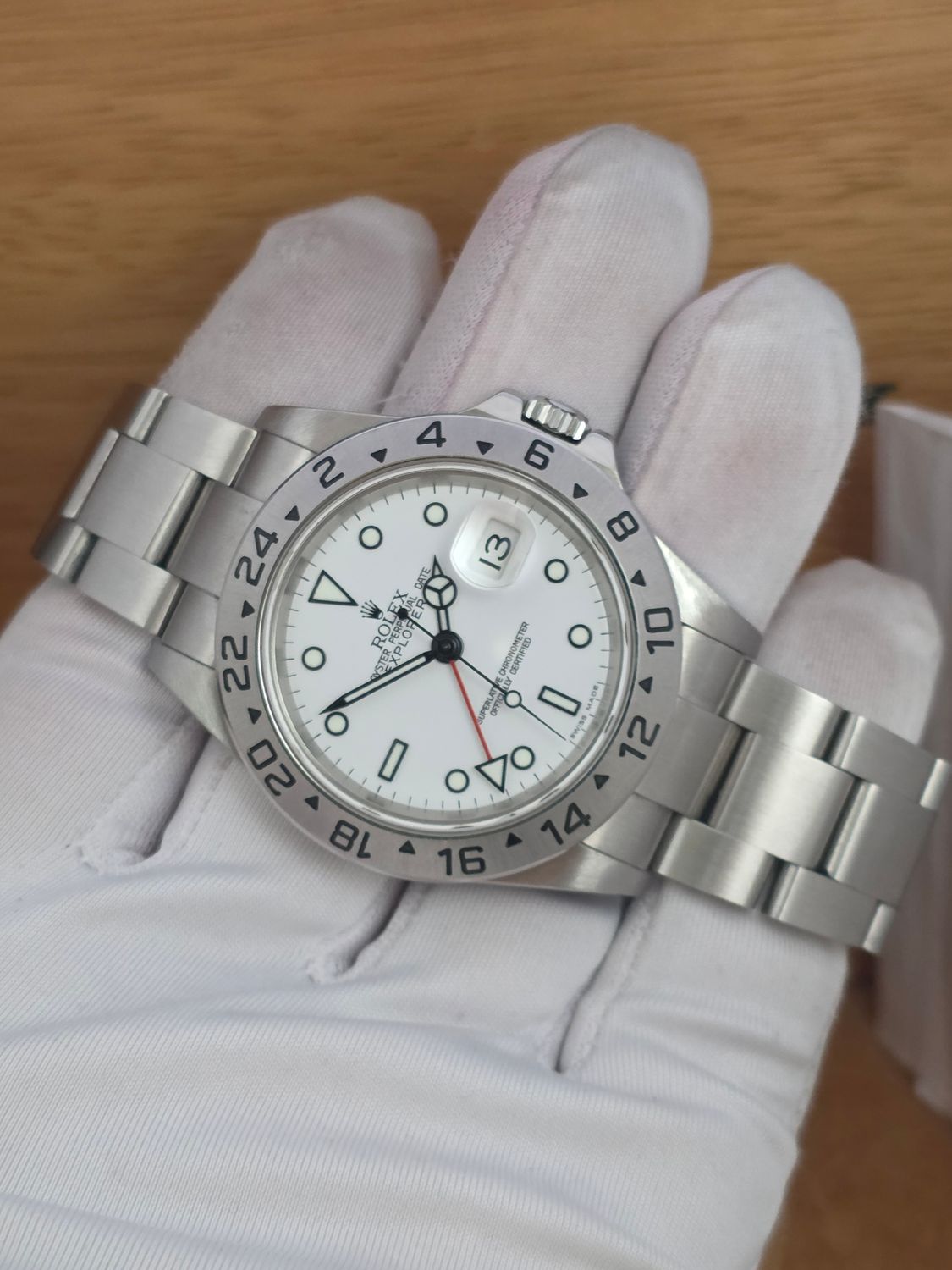 Rolex Explorer II 16570 Polar Watch | 2005 Full Collectors Set, Sharp Condition