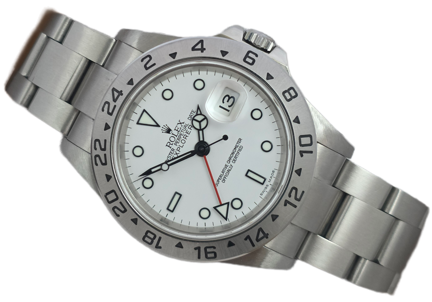 Rolex Explorer II 16570 Polar Watch | 2005 Full Collectors Set, Sharp Condition