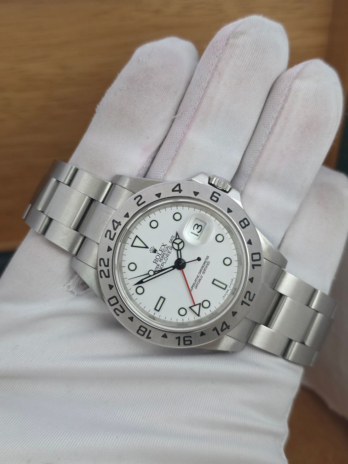 Rolex Explorer II 16570 Polar Watch | 2005 Full Collectors Set, Sharp Condition
