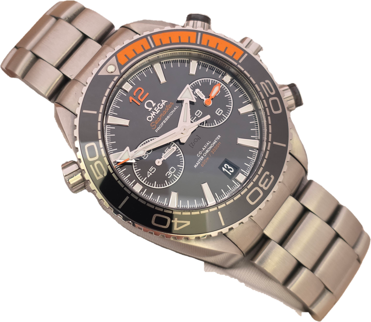 OMEGA Seamaster Planet Ocean 215.30.46.51.01.002, Chrono Black Dial, 2019 Full Set