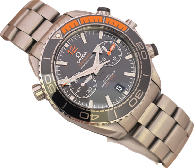 OMEGA Seamaster Planet Ocean 215.30.46.51.01.002, Chrono Black Dial, 2019 Full Set