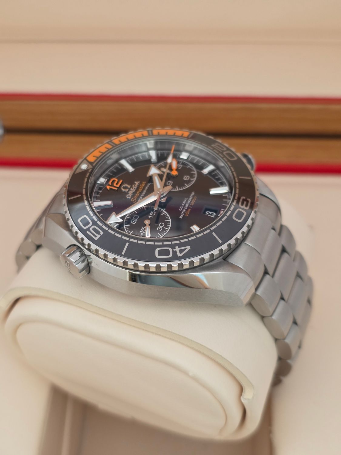 OMEGA Seamaster Planet Ocean 215.30.46.51.01.002, Chrono Black Dial, 2019 Full Set