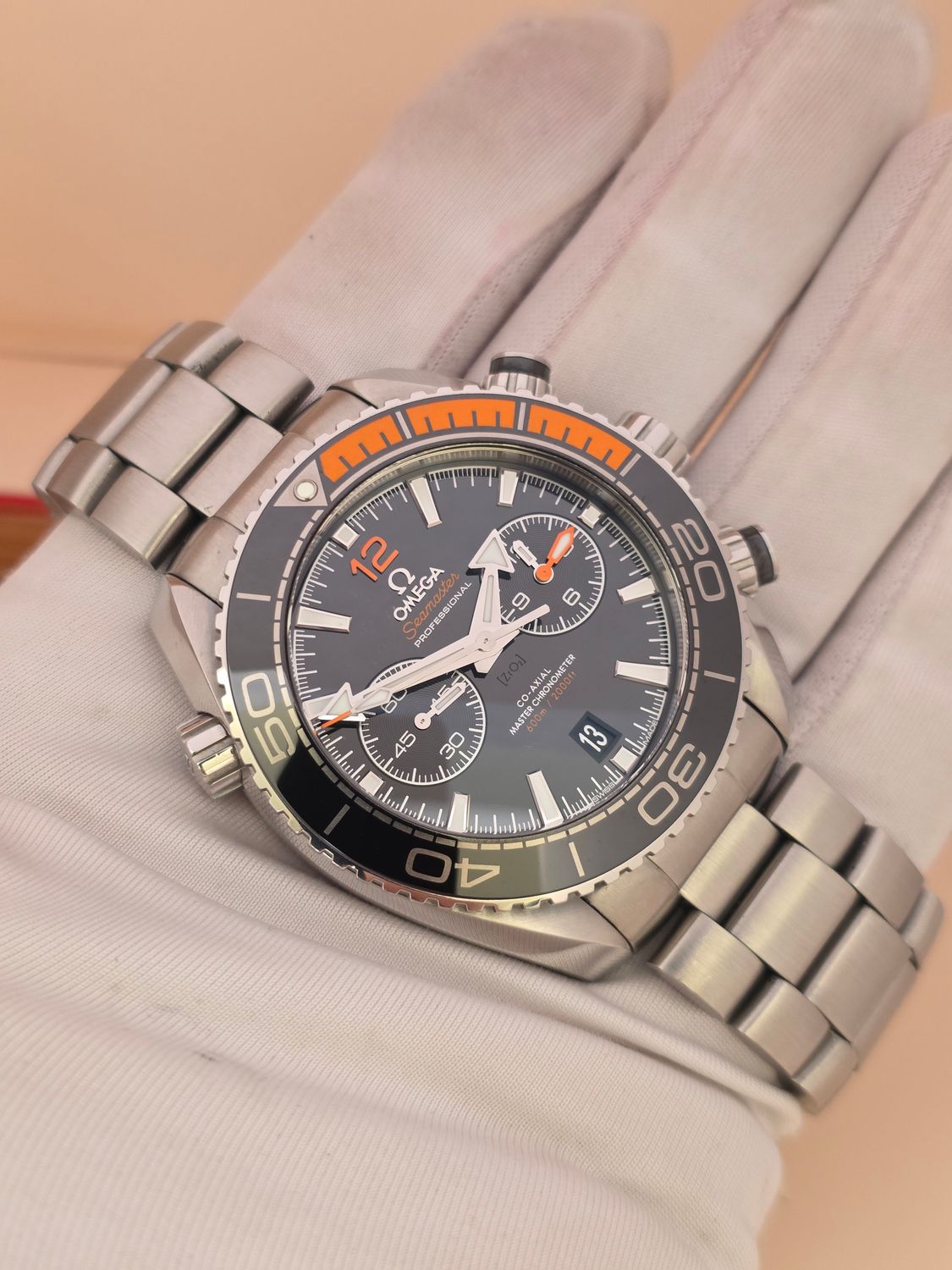 OMEGA Seamaster Planet Ocean 215.30.46.51.01.002, Chrono Black Dial, 2019 Full Set