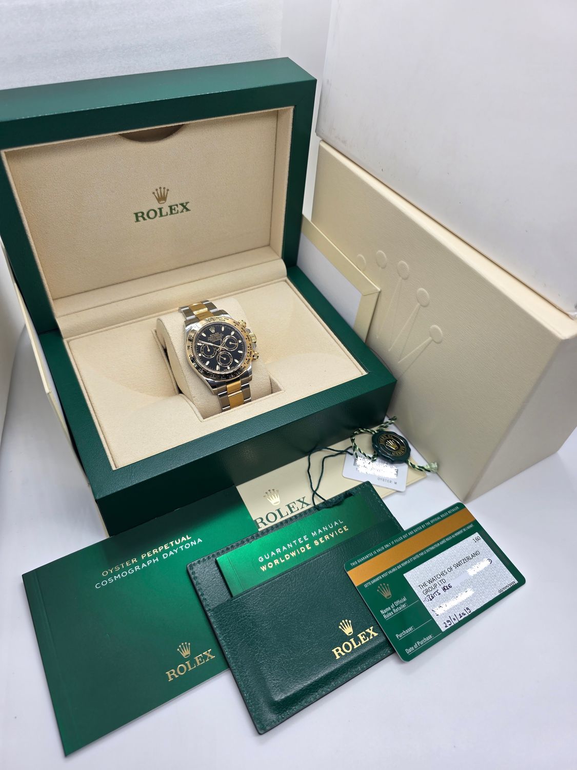Rolex Cosmograph Daytona 116503 Black Dial Watch - 2019 Full Set