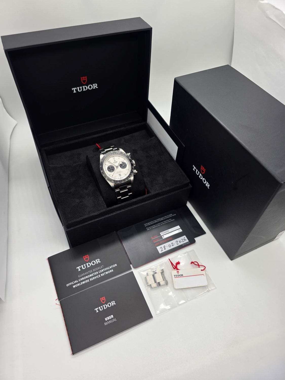 TUDOR Black Bay Chrono Panda - M79360N, 2026 Full Set