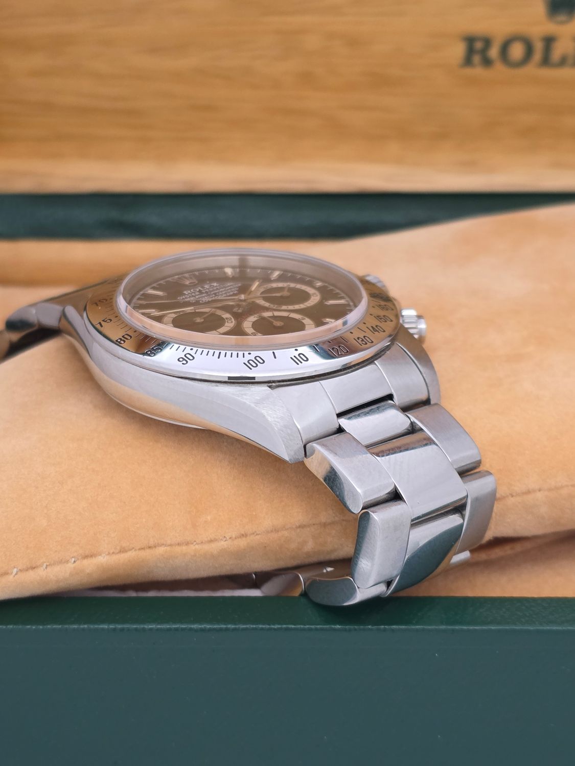 Rolex Zenith Daytona 16520 Black Dial, Super Sharp Condition, Circa 1997