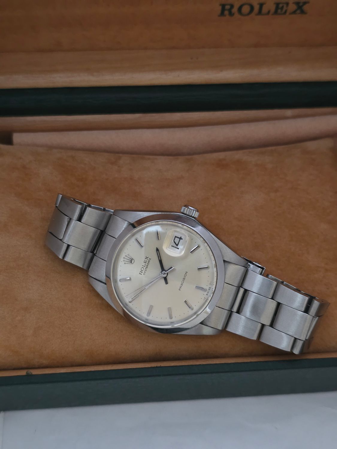 Rolex OysterDate Precision 6694, 1973 Box &amp; Papers, Very Clean