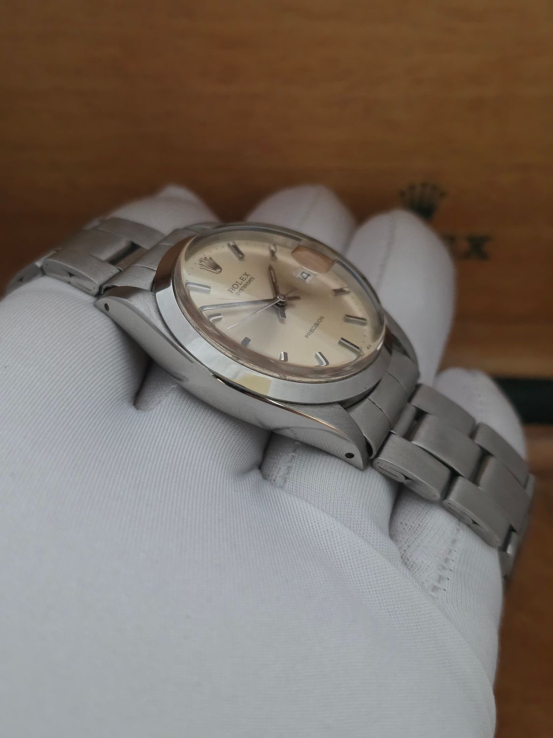 Rolex OysterDate Precision 6694, 1973 Box &amp; Papers, Very Clean