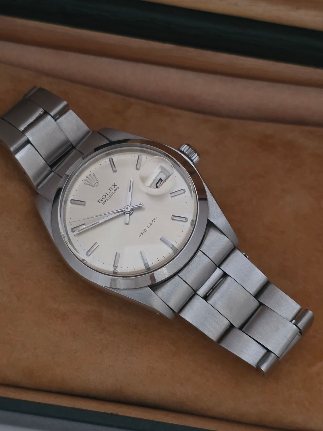 Rolex OysterDate Precision 6694, 1973 Box &amp; Papers, Very Clean