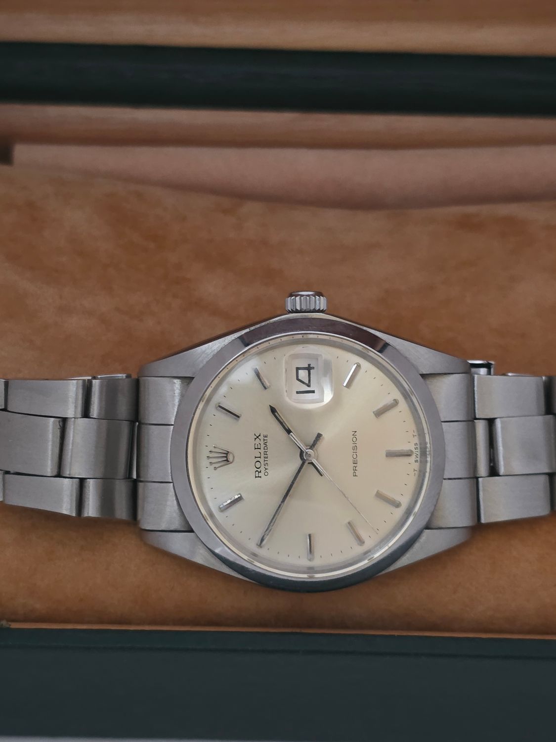 Rolex OysterDate Precision 6694, 1973 Box &amp; Papers, Very Clean
