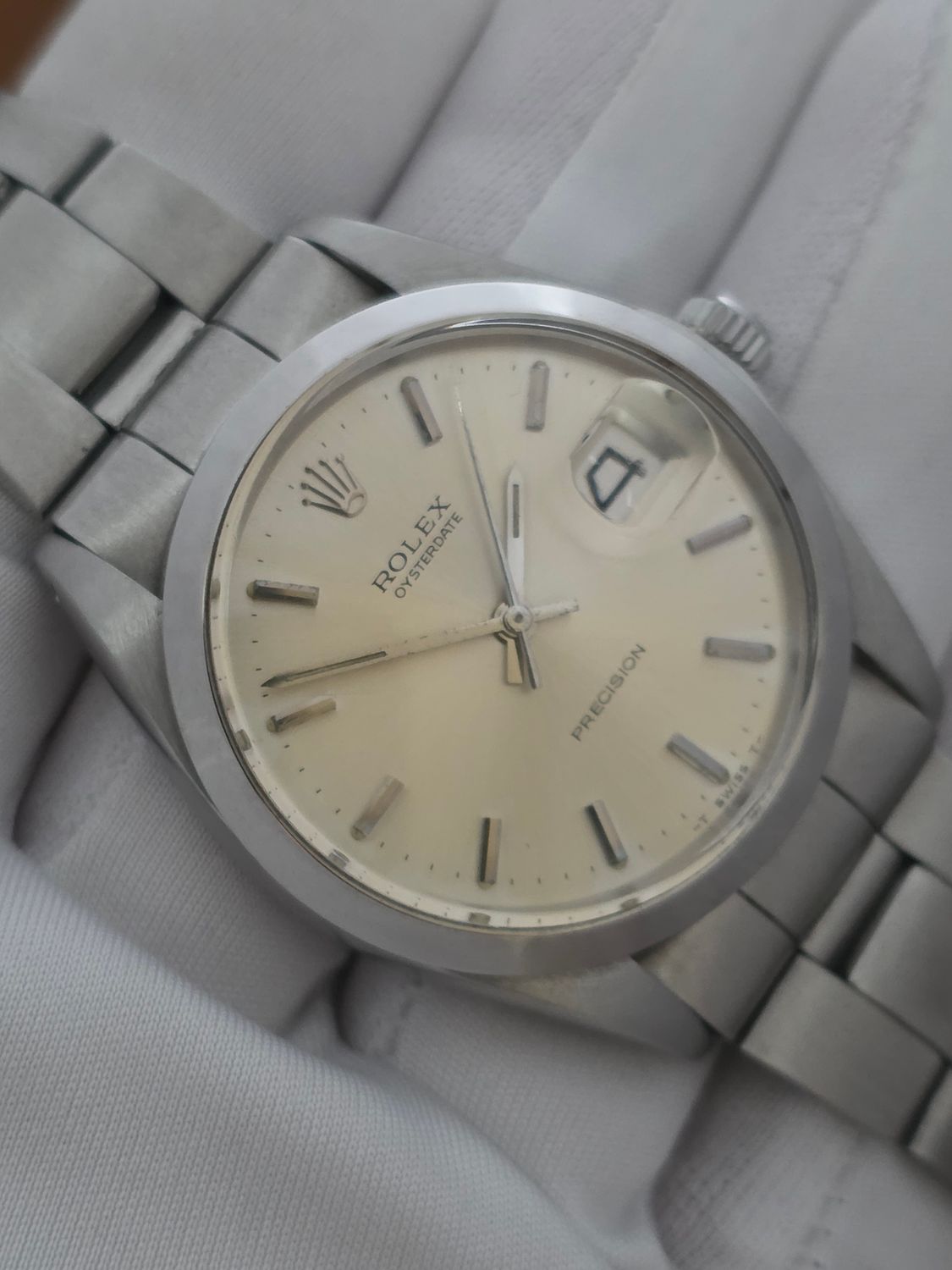 Rolex OysterDate Precision 6694, 1973 Box &amp; Papers, Very Clean