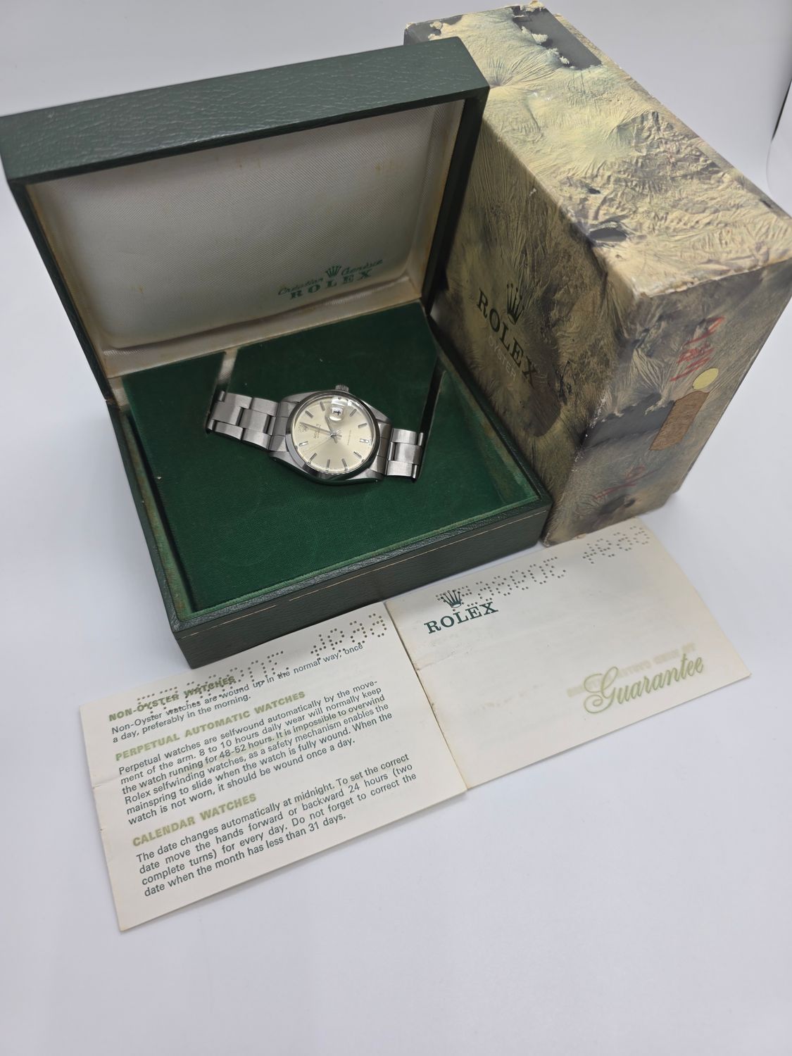 Rolex OysterDate Precision 6694, 1973 Box &amp; Papers, Very Clean