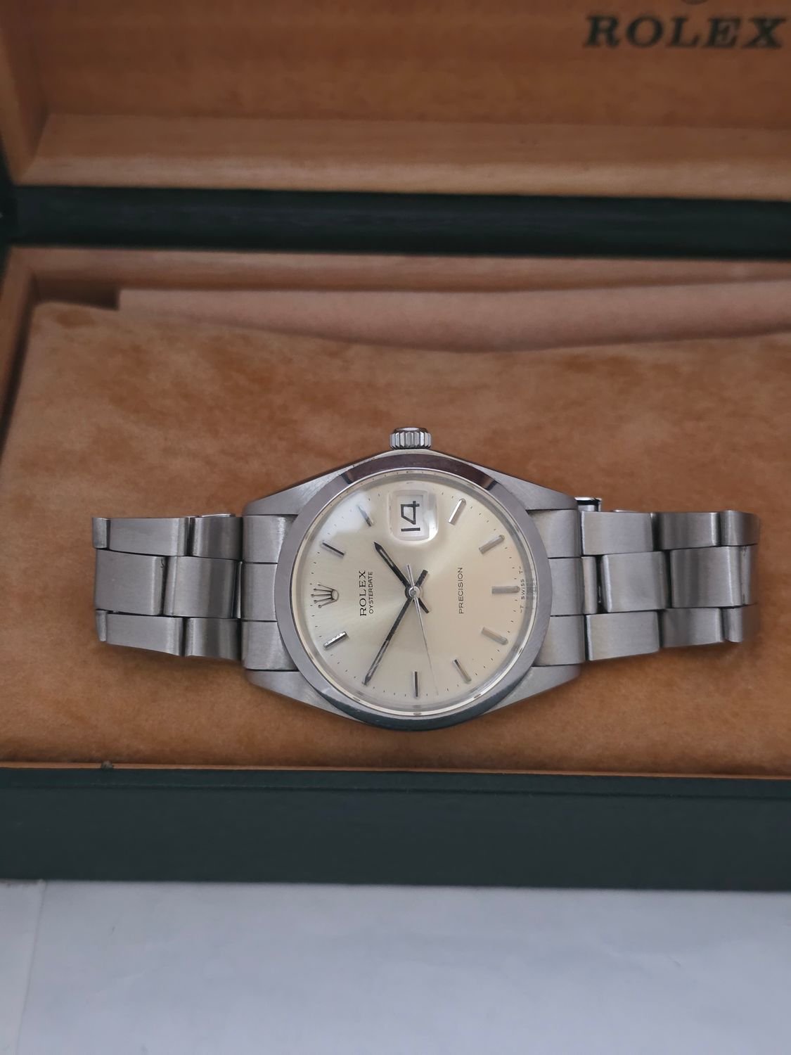 Rolex OysterDate Precision 6694, 1973 Box &amp; Papers, Very Clean