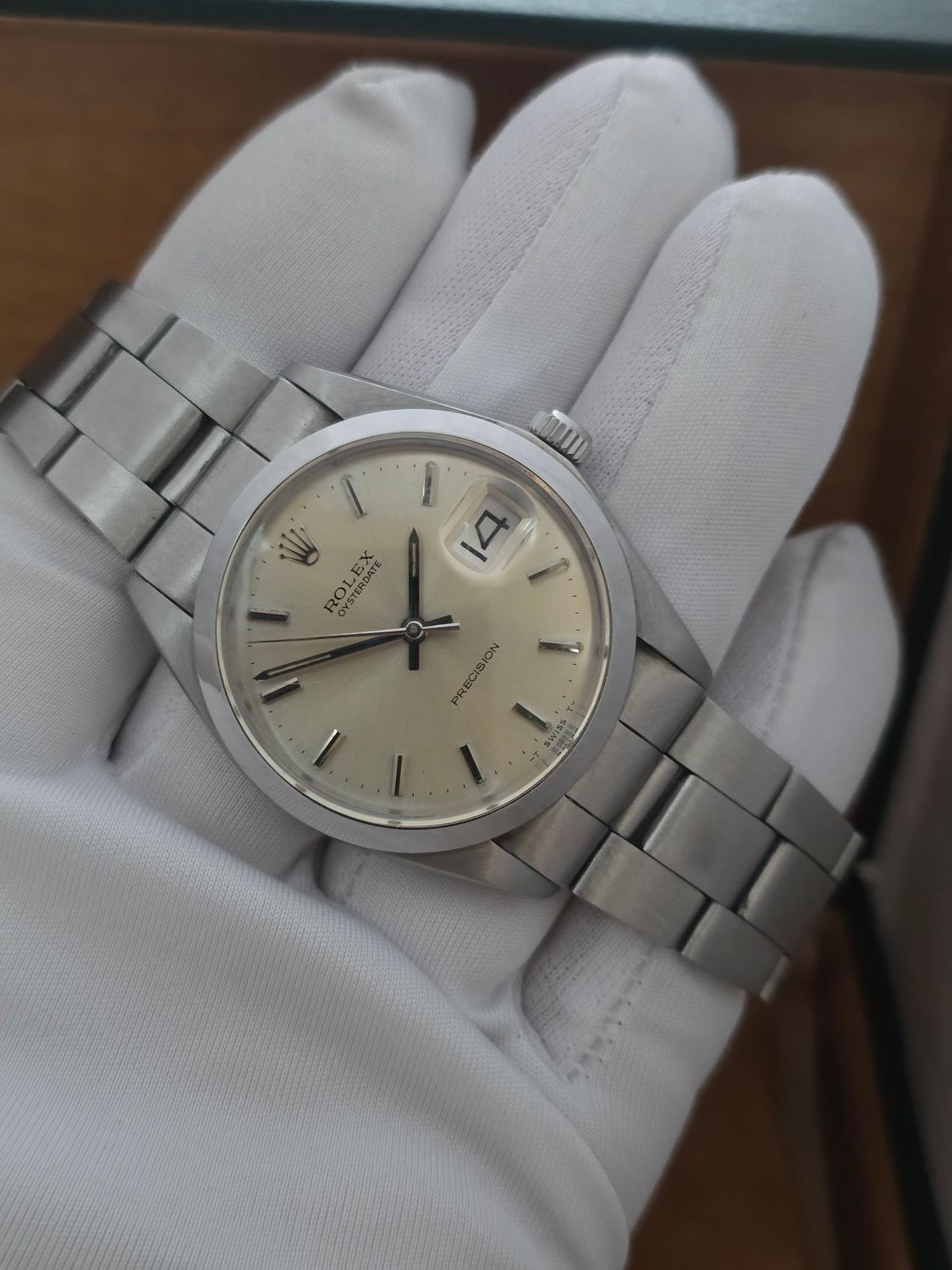 Rolex OysterDate Precision 6694, 1973 Box &amp; Papers, Very Clean