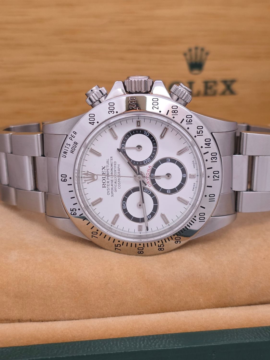 Rolex Zenith Daytona 16520 Panda Dial, Super Condition, Box &amp; Papers 1991