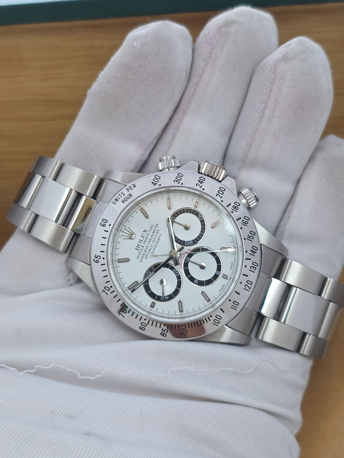 Rolex Zenith Daytona 16520 Panda Dial, Super Condition, Box &amp; Papers 1991
