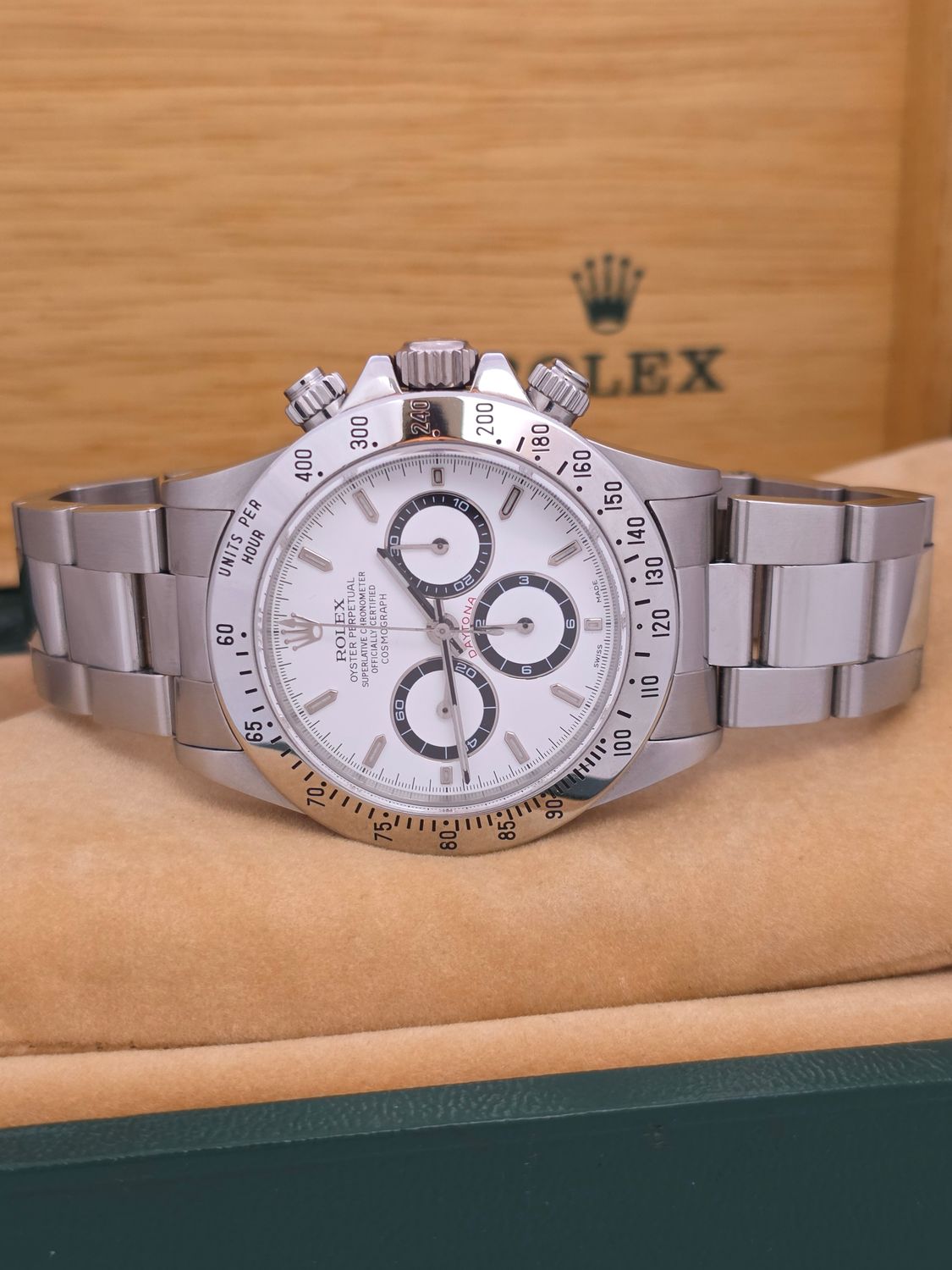 Rolex Zenith Daytona 16520 Panda Dial, Super Condition, Box &amp; Papers 1991