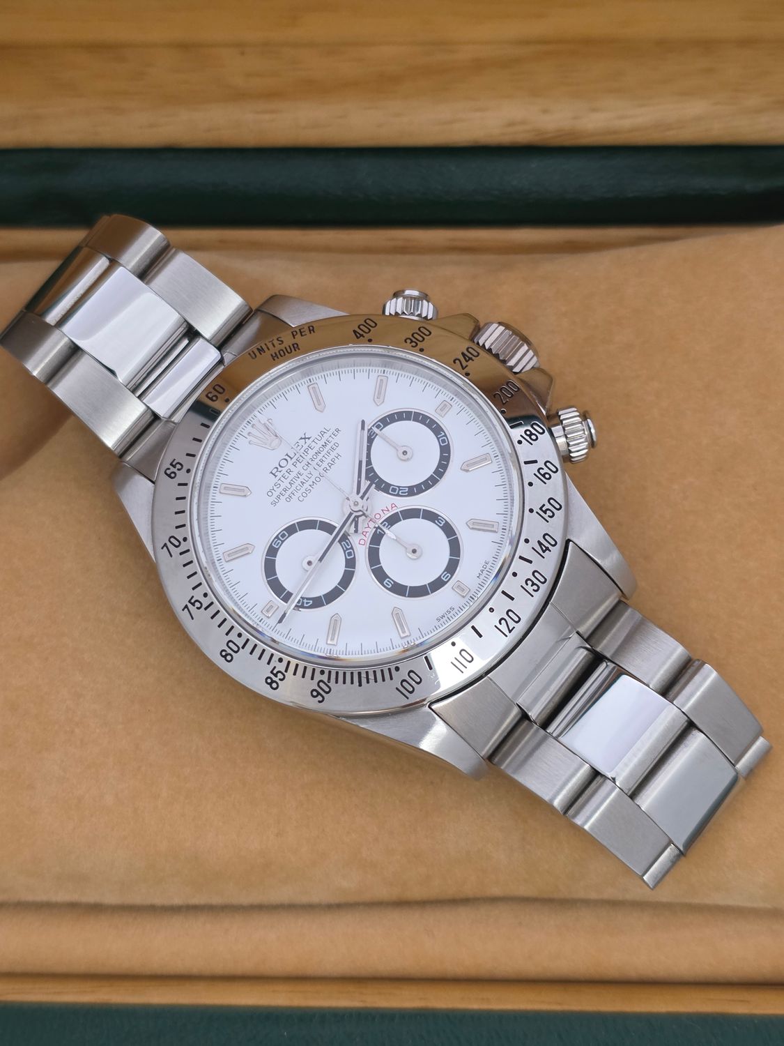 Rolex Zenith Daytona 16520 Panda Dial, Super Condition, Box &amp; Papers 1991