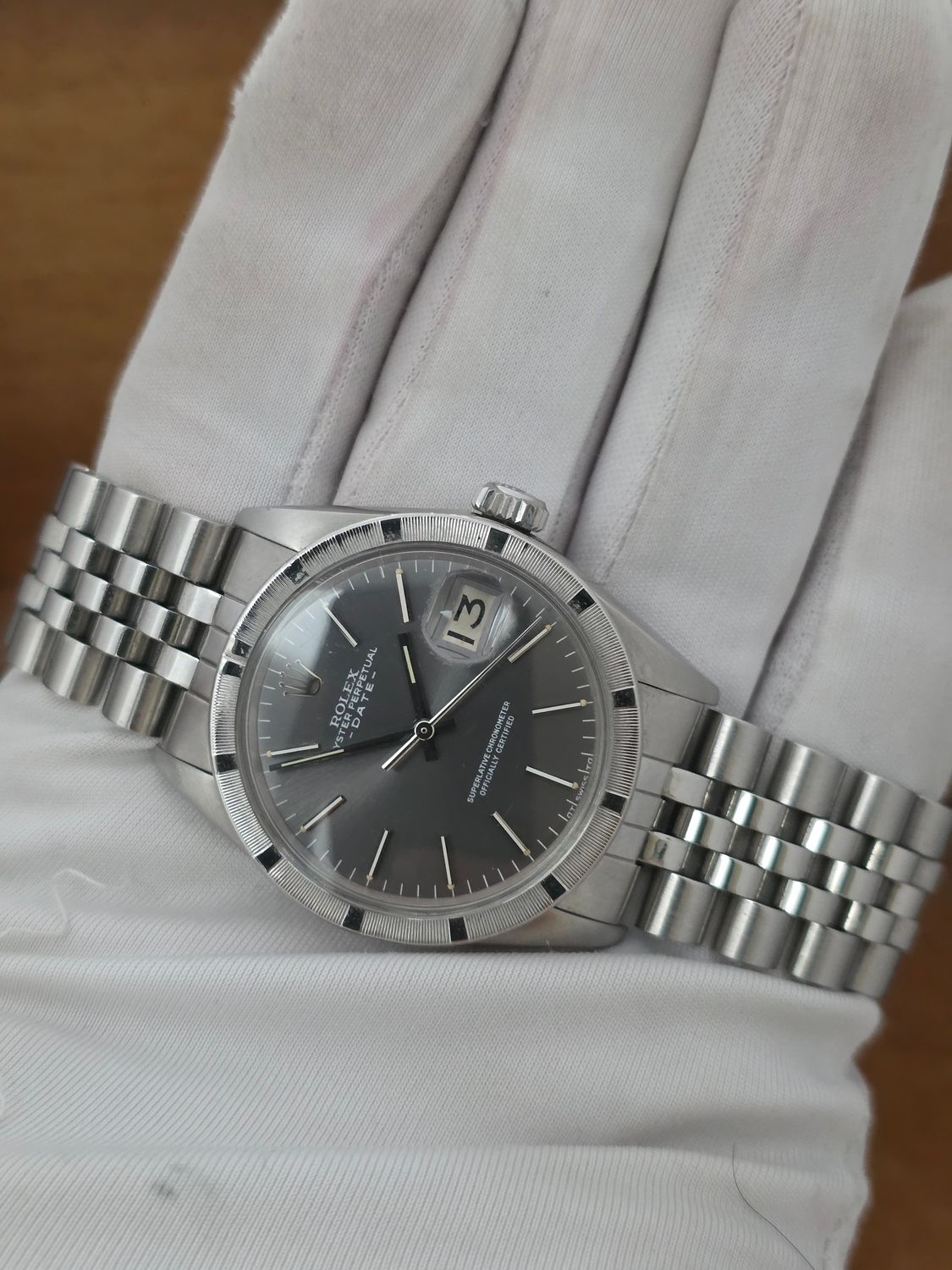 Rolex Oyster Perpetual Date Watch 1501 1969 Automatic Rare Grey Dial